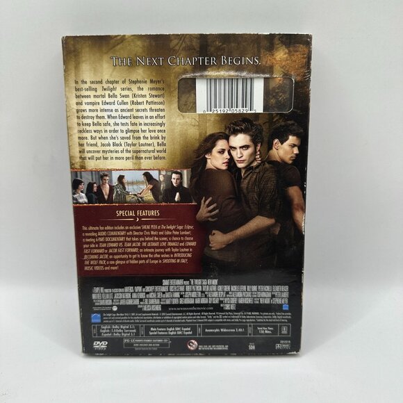 The Twilight Saga New Moon Ultimate Fan Edition 2009 Robert Pattinson Summit DVD - Picture 3 of 6